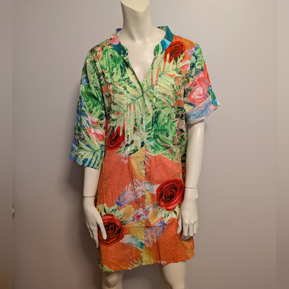 New! Tropical Floral Tunic